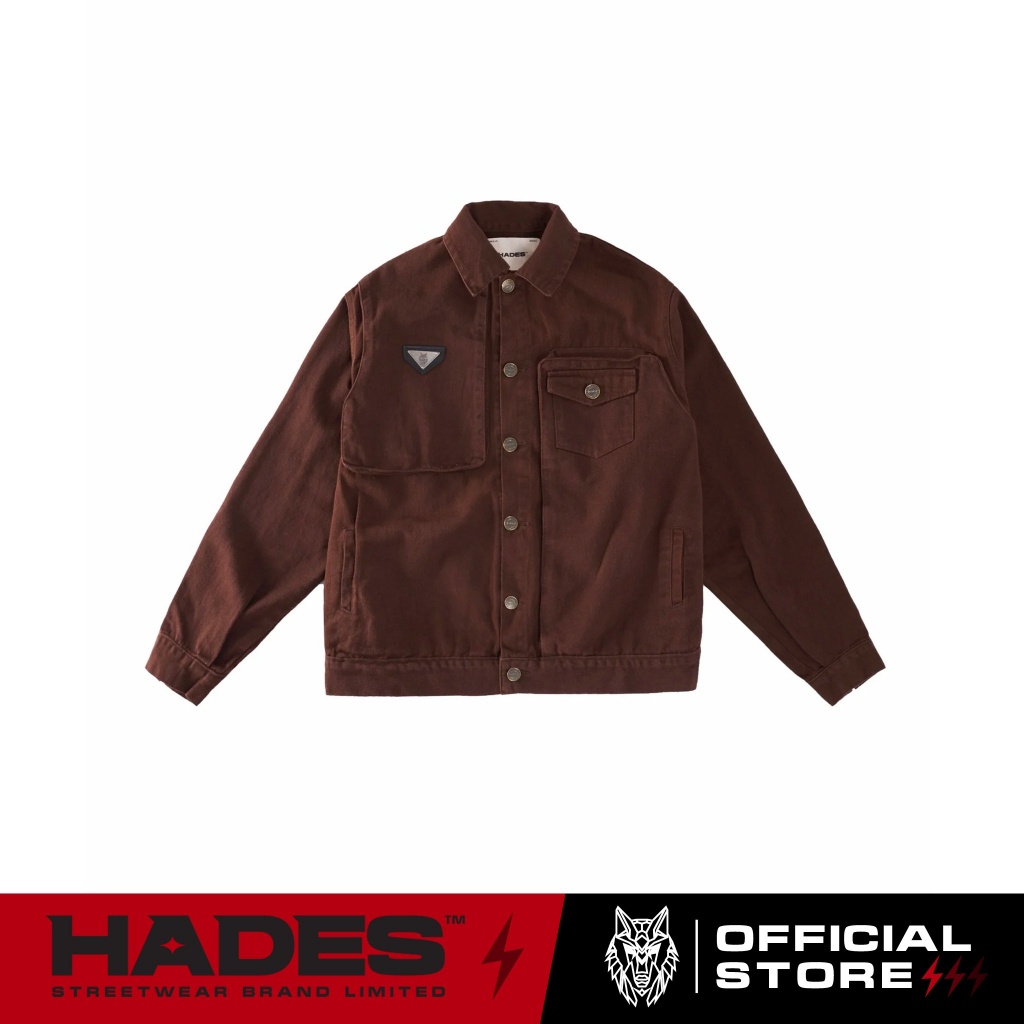 ÁO KHOÁC TAY DÀI UNISEX VẢI KAKI JEAN TAWNY JACKET - HADES BRAND CHÍNH HÃNG