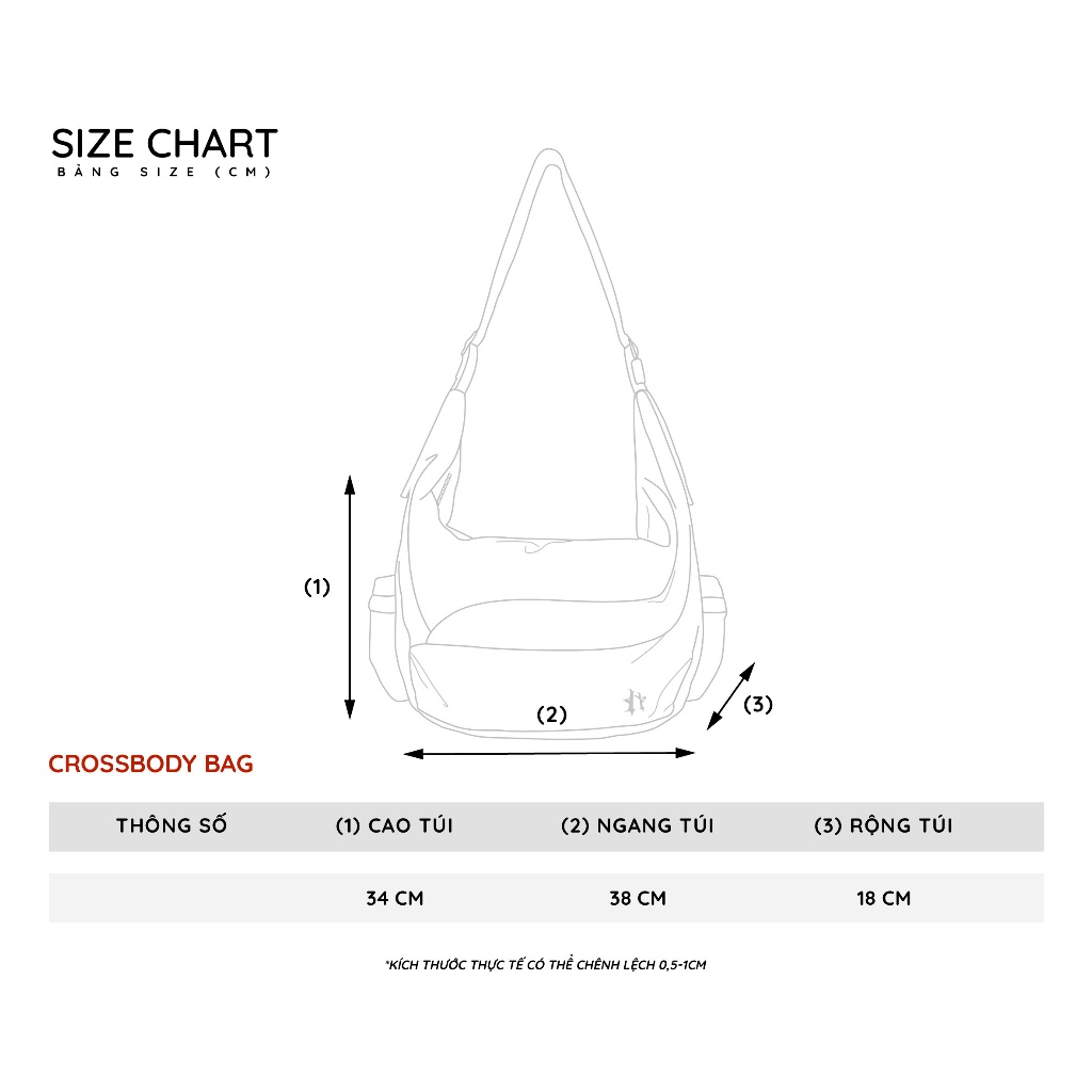 TÚI ĐEO CHÉO HINT SHUFFLING BAG VẢI DÙ GÂN - HADES BRAND CHÍNH HÃNG