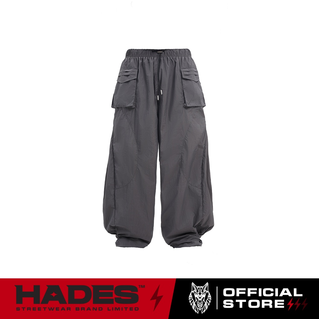 Quần Dài Unisex Vải Dù SILVER HYPEZONE WIDE LEG PANTS - HADES Brand Chính Hãng