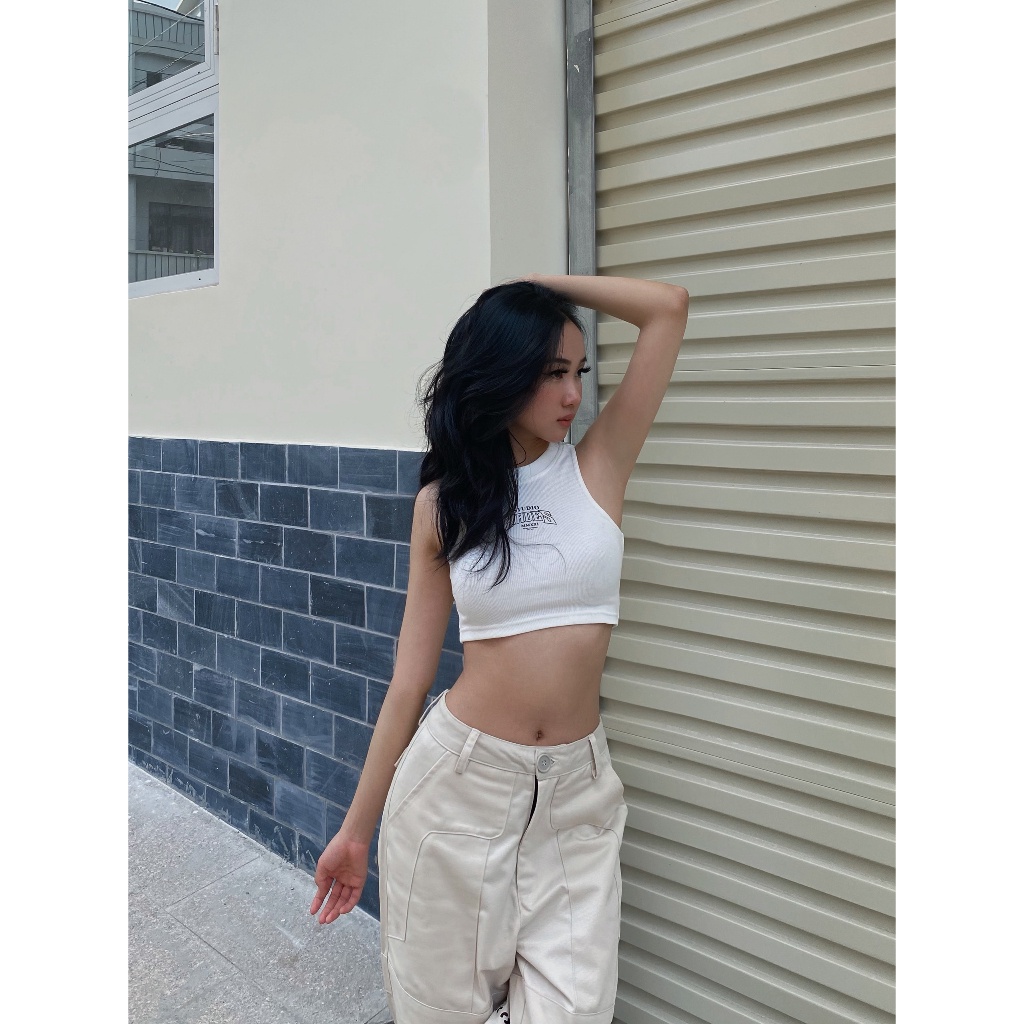 Áo Thun Crop Top Basic Nữ Thun Gân Mịn HADES Brand Chính Hãng