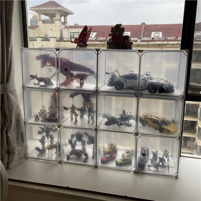 ✟Ins Phong Cách Hộp Bảo Quản Giả Acrylic Trong Suốt Hình Lego Tủ Trưng Bày Lưu Trữ Giá Trưng Bày Che Bụi Giá Để Đồ
