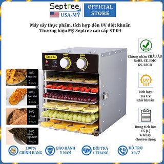 Máy sấy thực phẩm tích hợp đèn UV diệt khuẩn thương hiệu Mỹ Septree cao cấp ST-04 (BẢO HÀNH 1 NĂM)
