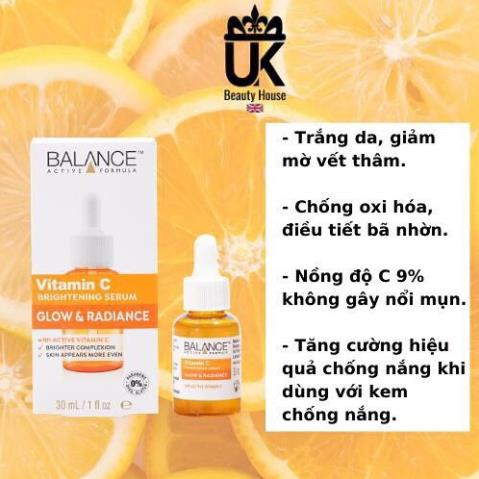 Vitamin C Balance Tinh chất giảm thâm trắng da Active Formula Brightening 30ml -Auth