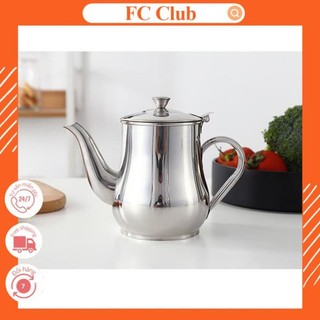 Ấm trà inox cao cấp - Bình pha trà tiện dụng - Bình pha trà, cà phê để bàn chất liệu inox cao cấp nhỏ gọn, tiện dụng cho