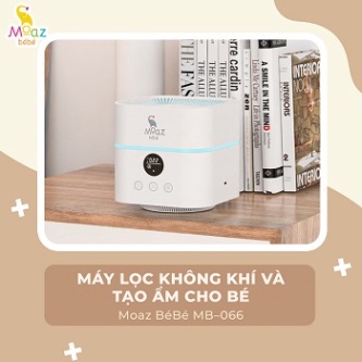 Máy lọc không khí và tạo độ ẩm phòng cho bé Moaz MB – 066 diệt khuẩn bằng đèn UVC led