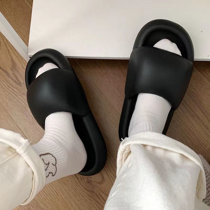 Dép Bánh Mì Đi Trong Nhà Đế Dày ins Màu Sắc Kẹo Ngọt Phong Cách Đường Phố ins Dành Cho Gia Đình