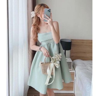 đầm dự tiệc - đầm baby tiểu thư - nơ lưng cực xinh B57
