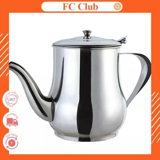 Bình trà eo inox dày dặn nhiều dung tích 530ml, 700ml, 950ml dùng cho quán ăn, quán nước, cà phê