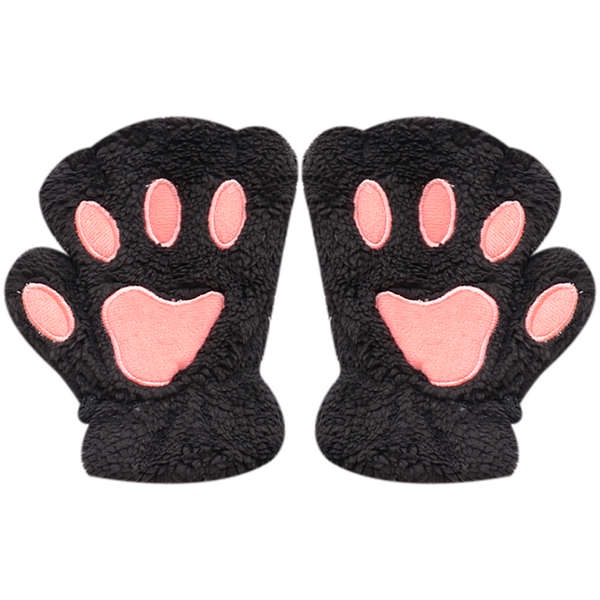 Găng Tay Hở Ngón Hình Chân Mèo Phong Cách Hàn Quốc Thời Trang Mùa Đông Cho Nữ