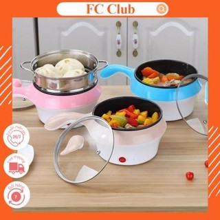 Ca nấu mì kiêm nồi lẫu mini tặng kèm xửng hấp - ca nấu mì 2 tầng