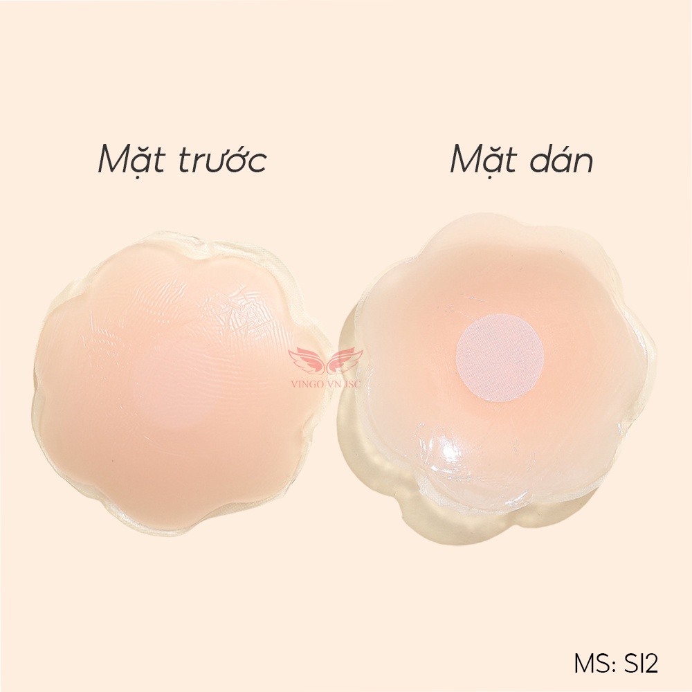 Miếng dán ngực silicon tàng hình mặc đồ bơi VINGO dán không lộ viền SI2VG VNGO