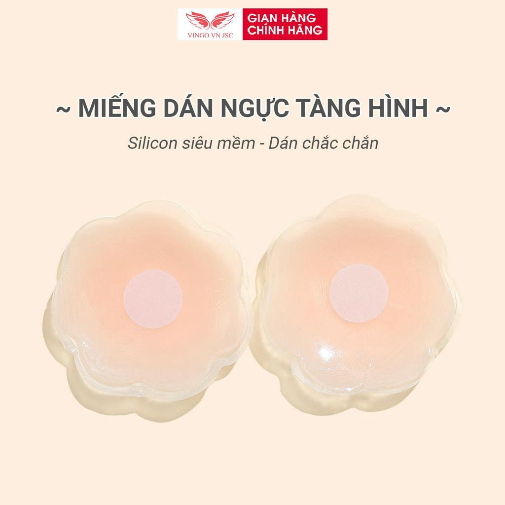 Miếng dán ngực silicon tàng hình mặc đồ bơi VINGO dán không lộ viền SI2VG VNGO