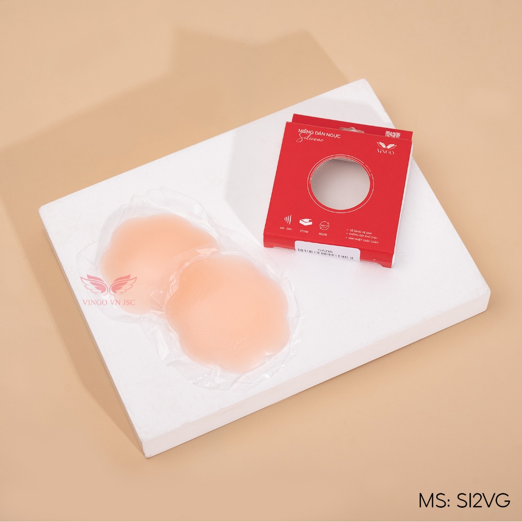 Miếng dán ngực silicon tàng hình mặc đồ bơi VINGO dán không lộ viền SI2VG VNGO