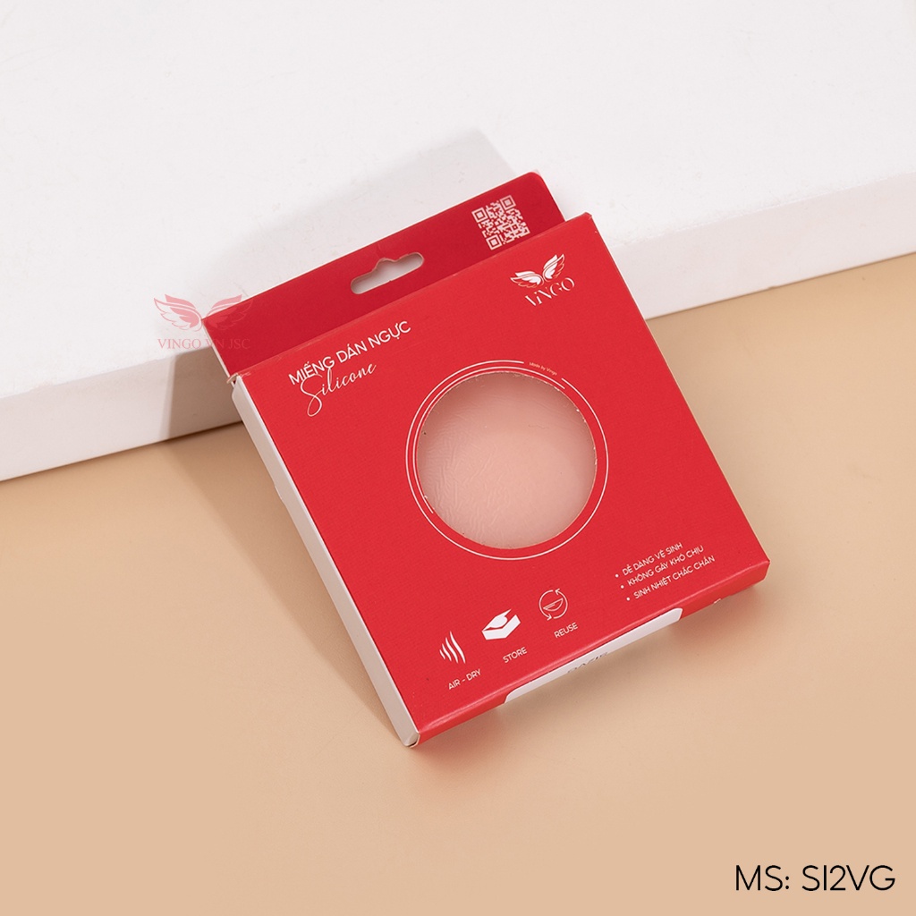Miếng dán ngực silicon tàng hình mặc đồ bơi VINGO dán không lộ viền SI2VG VNGO