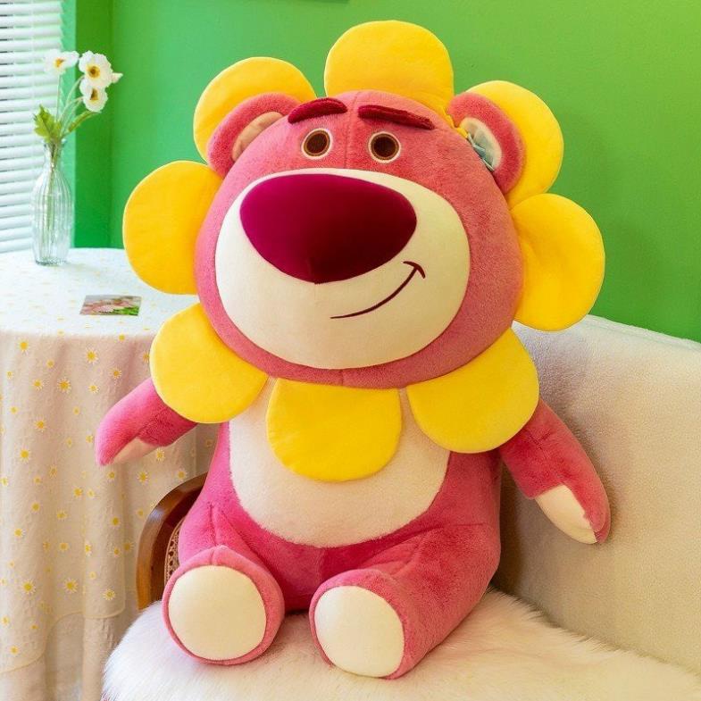 ❤️Giá Sỉ❤️  Gấu Dâu Lotso Hoa Hướng Dương siêu Cute. lotso nhồi bông cao cấp của Xưởng Gấu Tiến Đạt