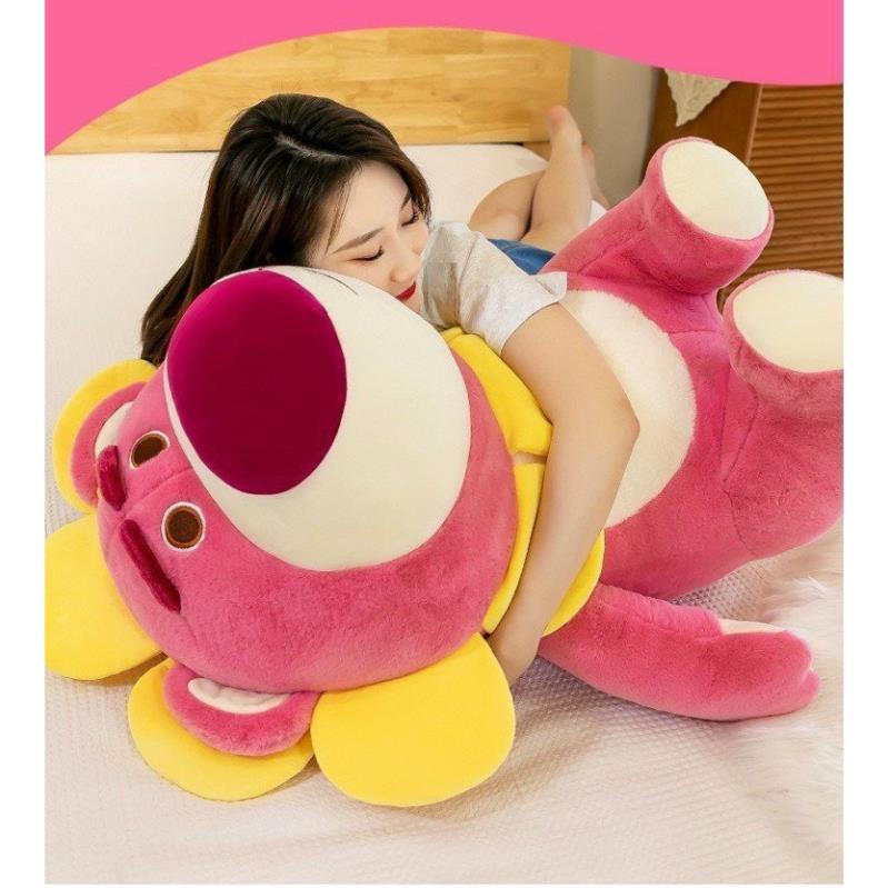 ❤️Giá Sỉ❤️  Gấu Dâu Lotso Hoa Hướng Dương siêu Cute. lotso nhồi bông cao cấp của Xưởng Gấu Tiến Đạt