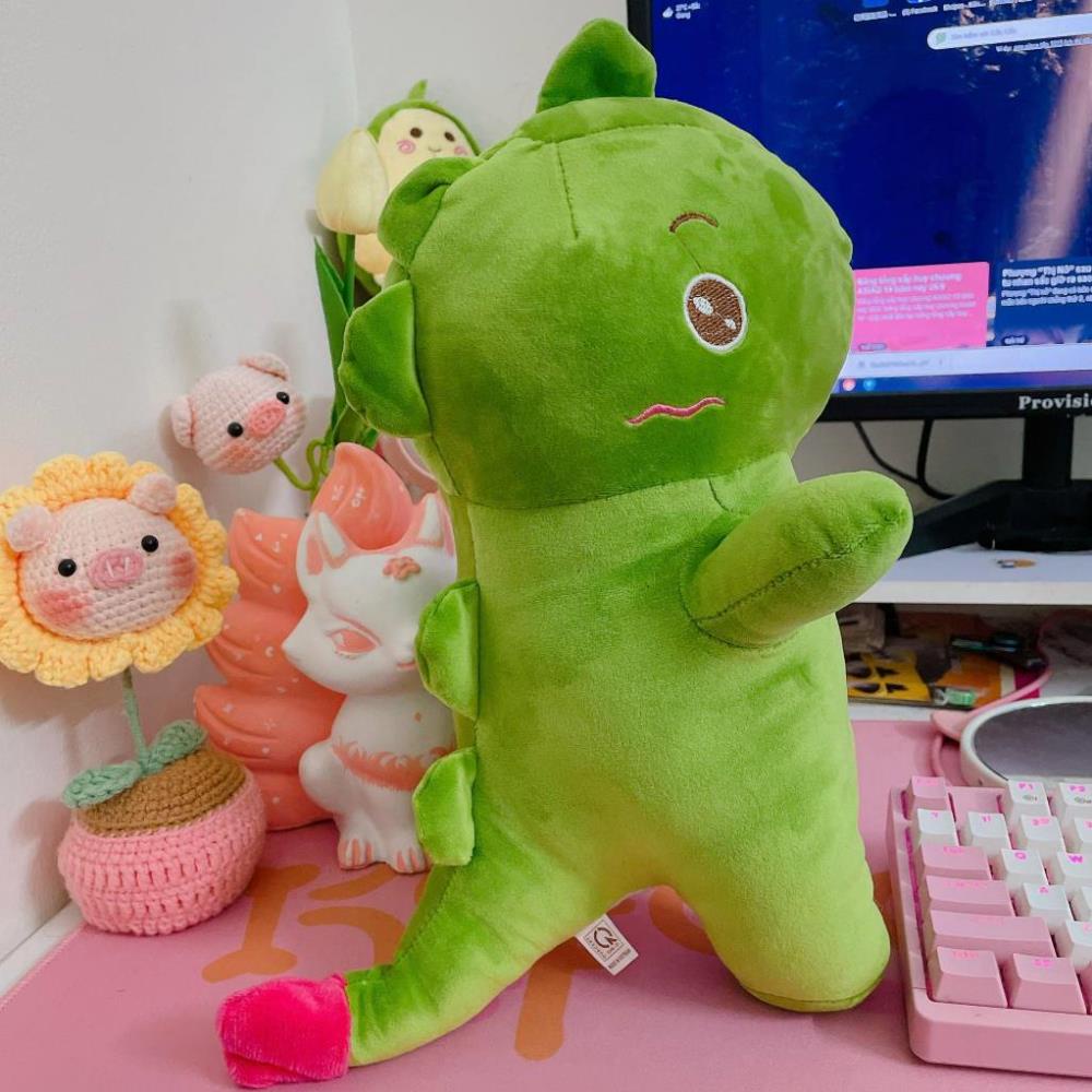 ❤️Giá Sỉ❤️  Gấu Bông Khủng Long Xanh Cute Hết Nấc. Thú nhồi Bông cho bé đáng yêu Xưởng Gấu Tiến Đạt