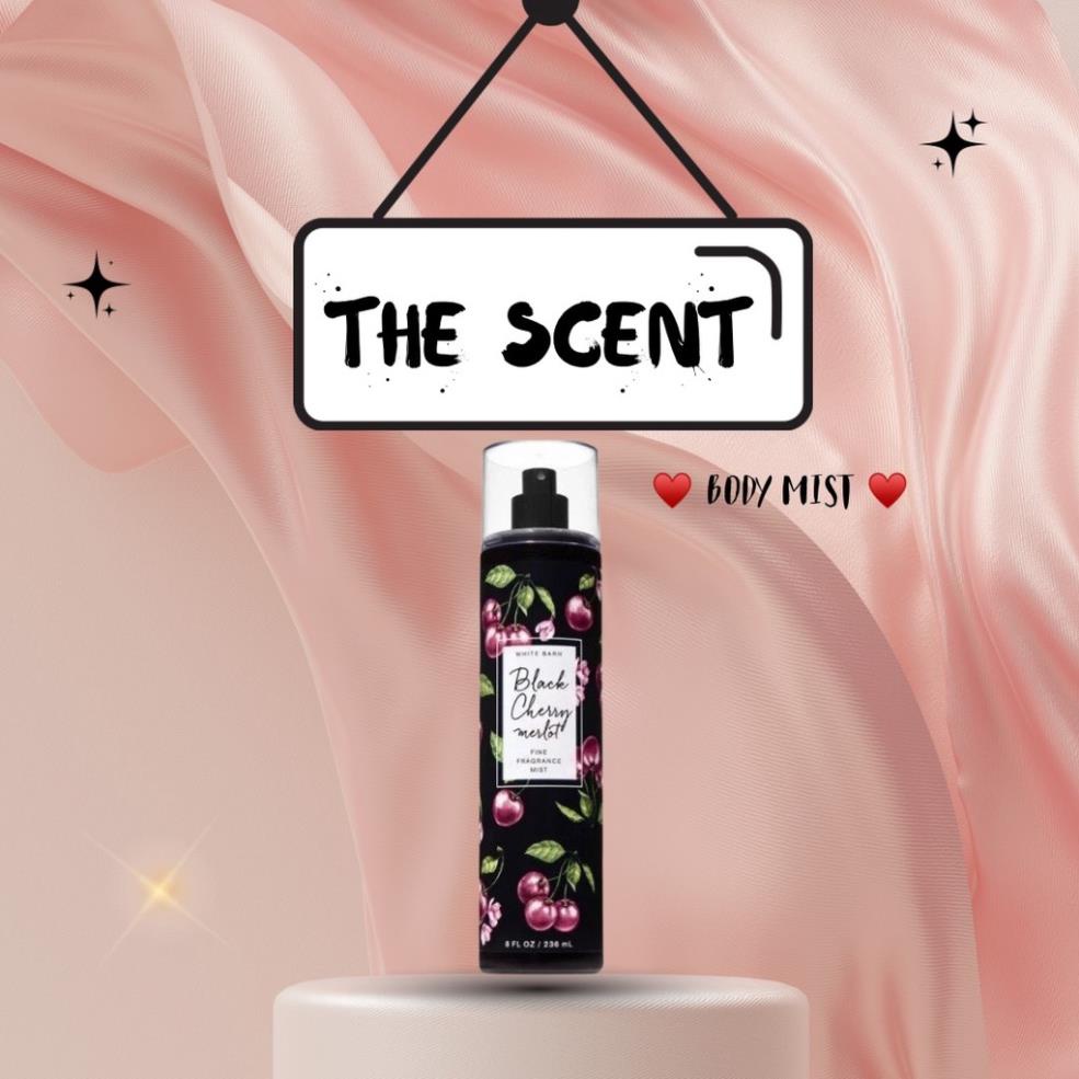 Xịt thơm Body Mist 𝐁𝐚𝐭𝐡 𝐀𝐧𝐝 𝐁𝐨𝐝𝐲 𝐖𝐨𝐫𝐤𝐬 𝐁𝐥𝐚𝐜𝐤 𝐂𝐡𝐞𝐫𝐫𝐲 𝐌𝐞𝐫𝐥𝐨𝐭