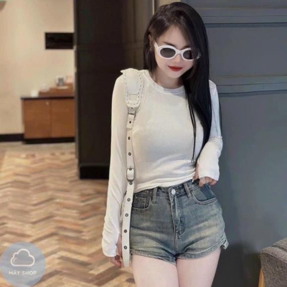 Set 3 áo thun tăm dài tay cổ tròn siêu đẹp - Combo 3 áo tay dài thun tăm nữ Hot hit - MiaShop