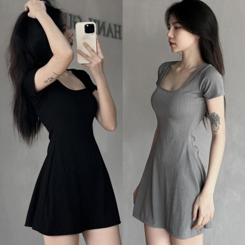 Đầm body nữ cổ vuông  Siêu hot , Siêu quyến rũ BB ... B114.