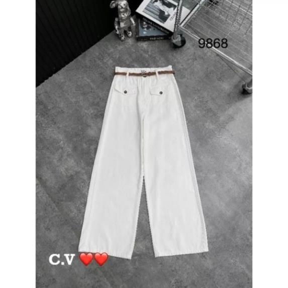 Quần suông kaki  phối túi hộp ngang lưng cao tôn dáng, Quần suông ống đứng phối túi hộp chất kaki siêu đẹp - MiaShop