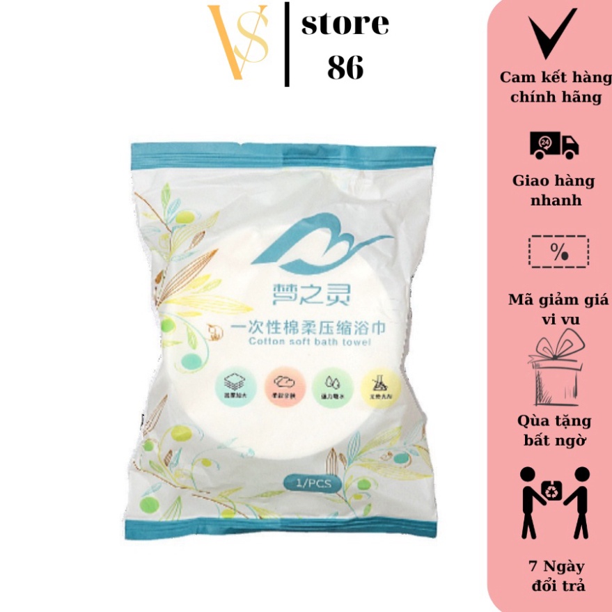 Khăn tắm nén du lịch 70x140cm dùng 1 lần cotton tiện lợi -Khăn tắm nén khách sạn VS STORE shoppp