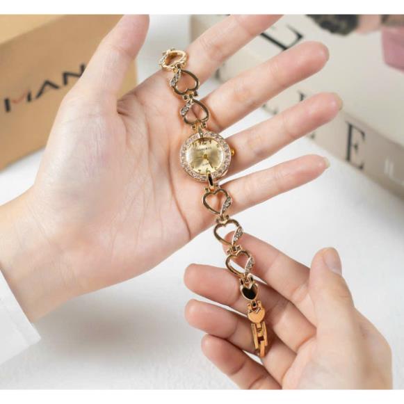Đồng hồ nữ HONGRUI thời trang dây trái tim, cực xinh, dễ thương - TẶNG VÒNG MAY MẮN | BigBuy360 - bigbuy360.vn
