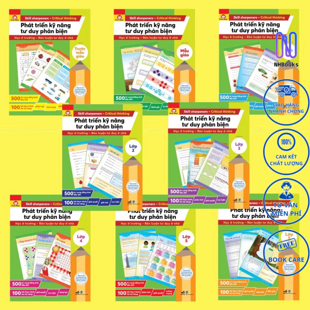 Sách - Bộ Phát triển kỹ năng Tư duy phản biện - NHBOOK