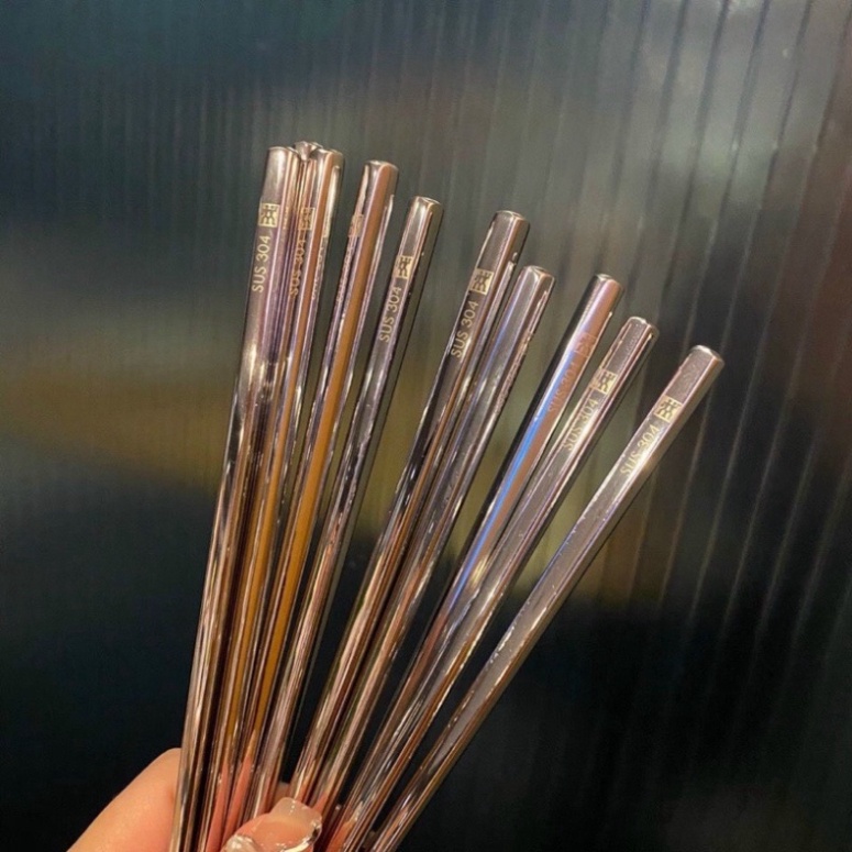 Hộp 5 đôi Đũa Inox Đức SUS 304 Zwilling Chống Trơn Trượt Hàng Cao Cấp Kho gia dụng