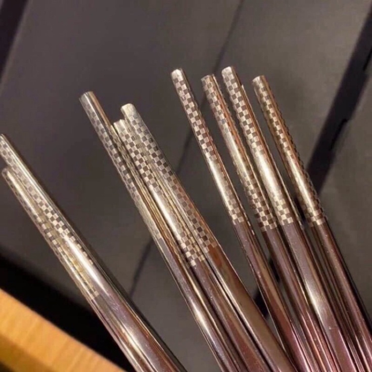 Hộp 5 đôi Đũa Inox Đức SUS 304 Zwilling Chống Trơn Trượt Hàng Cao Cấp Kho gia dụng