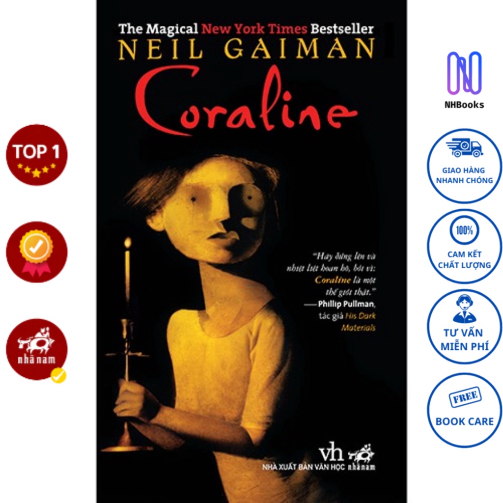 Sách - Coraline (Neil Gaiman) - NHBOOK