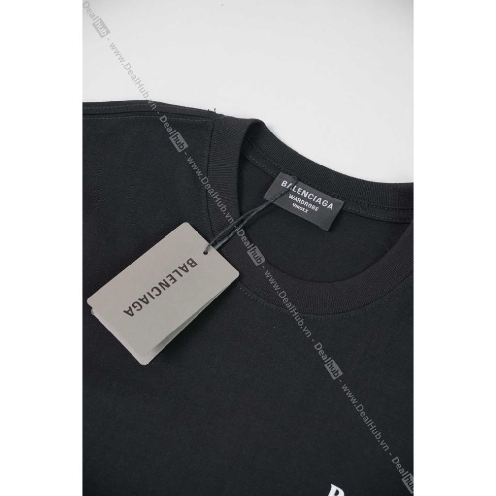 Áo Thun Cổ Tròn Bale.nciaga Wave BALEN Cotton Cao Cấp.