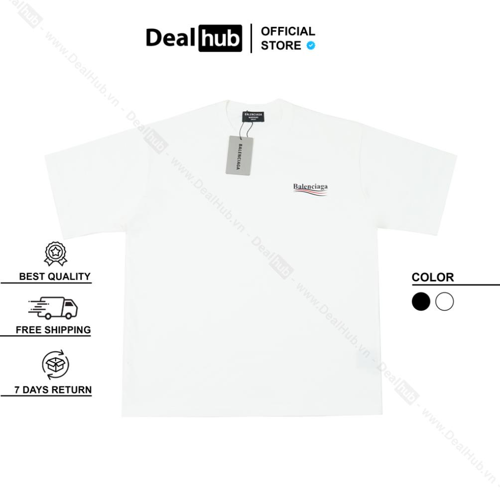 Áo Thun Cổ Tròn Bale.nciaga Wave BALEN Cotton Cao Cấp.