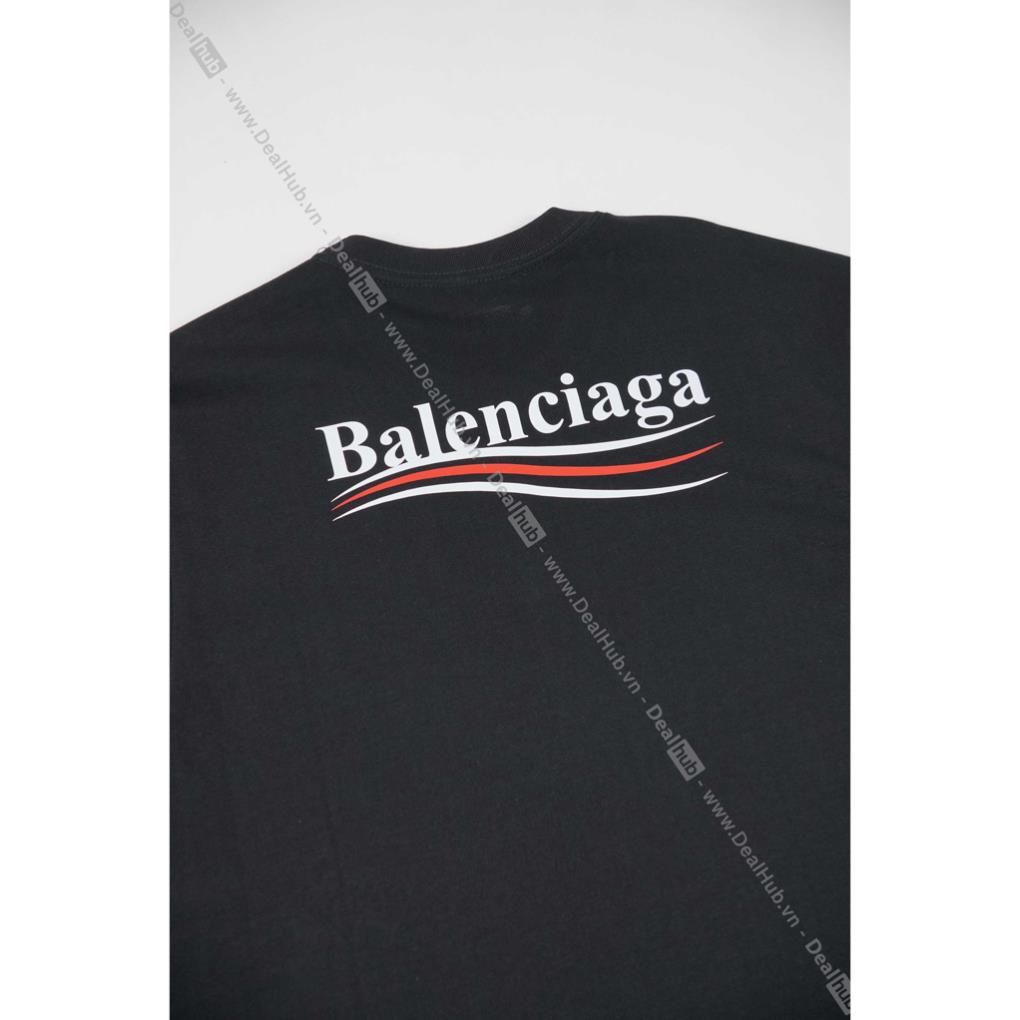 Áo Thun Cổ Tròn Bale.nciaga Wave BALEN Cotton Cao Cấp.