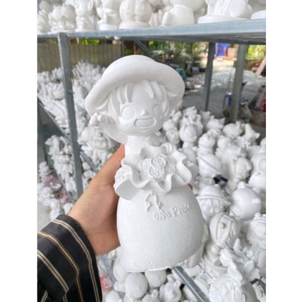 LUFFY KHO BÁU tượng thạch cao tô màu cho trẻ