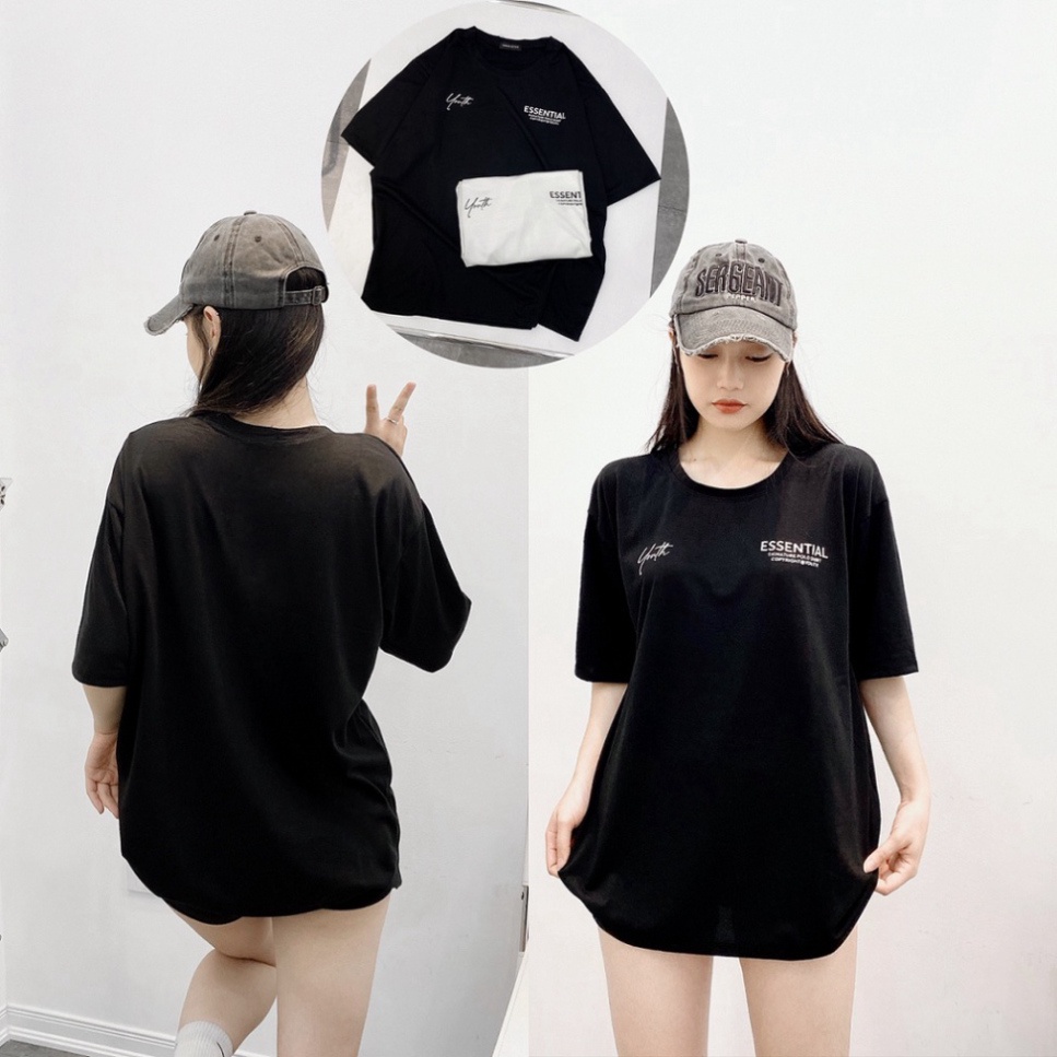 Deal - áo kéo dãn nam nữ nelly unisex YOUTH form rộng cổ hình tròn trụ tay lỡ vải Cotton xịn FreeSize - YOUTH