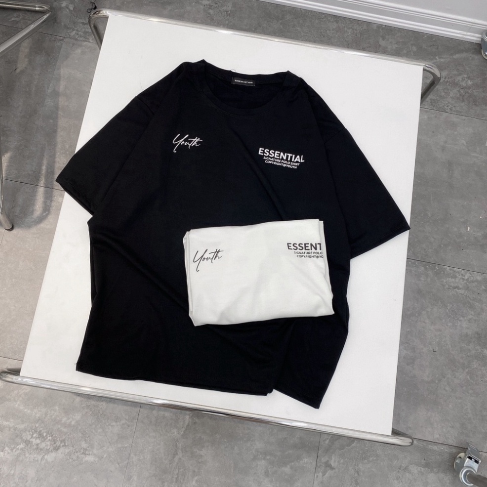 Deal - áo kéo dãn nam nữ nelly unisex YOUTH form rộng cổ hình tròn trụ tay lỡ vải Cotton xịn FreeSize - YOUTH