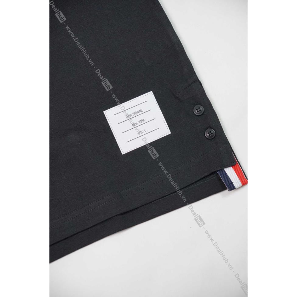 Áo Thun Cổ Tròn  T.hom Br.owne 4-Bar Cotton Cao Cấp.