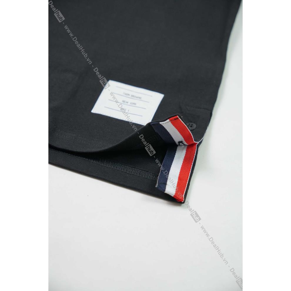 Áo Thun Cổ Tròn  T.hom Br.owne 4-Bar Cotton Cao Cấp.
