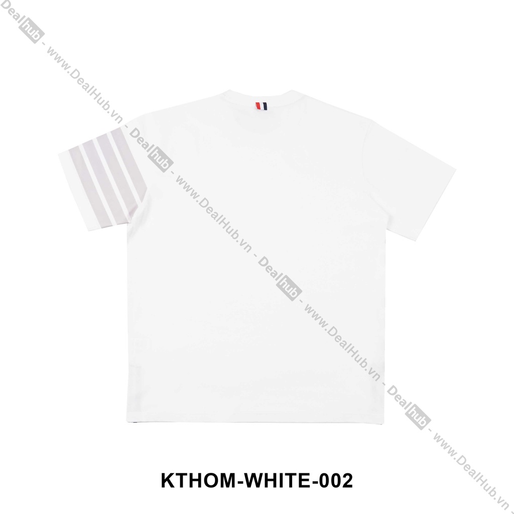 Áo Thun Cổ Tròn  T.hom Br.owne 4-Bar Cotton Cao Cấp.