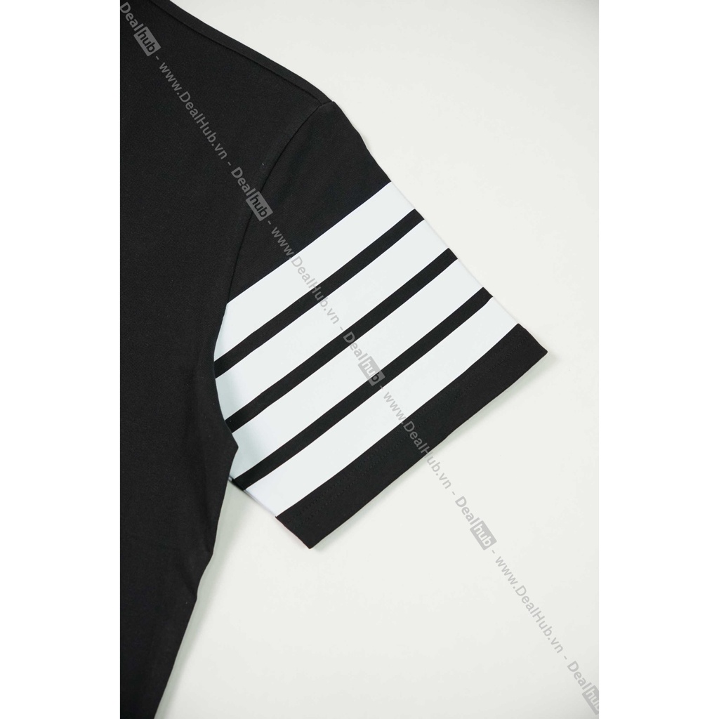 Áo Thun Cổ Tròn  T.hom Br.owne 4-Bar Cotton Cao Cấp.
