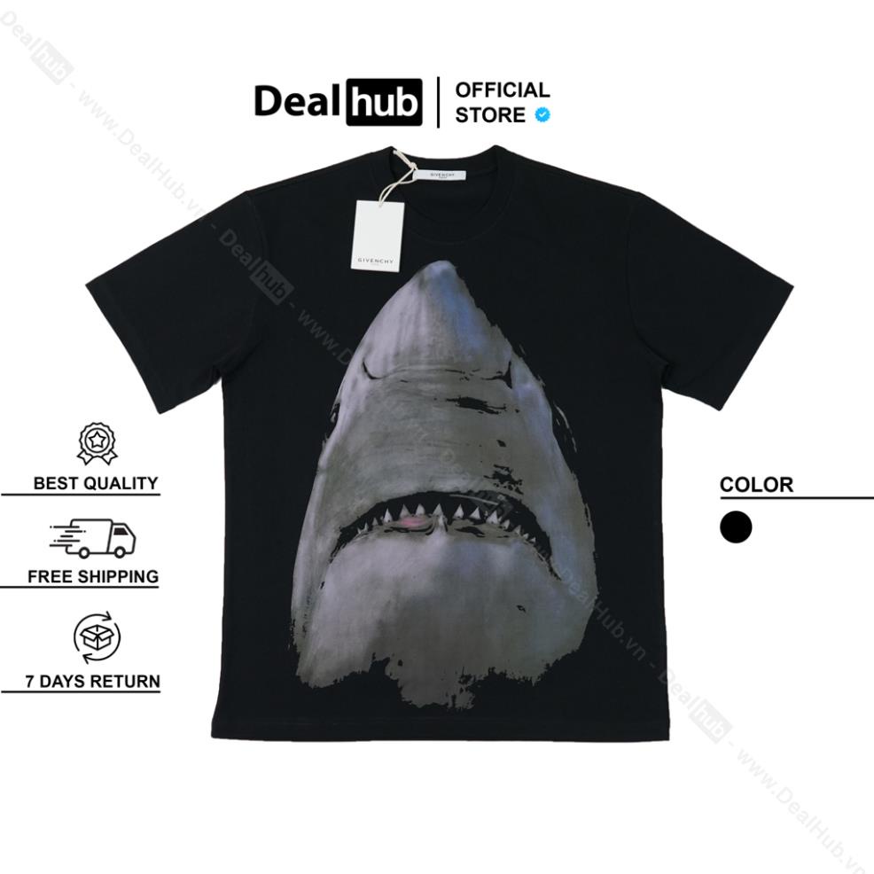 Áo Thun Cổ Tròn G.ivenchy Shark GVC Cotton Cao Cấp.