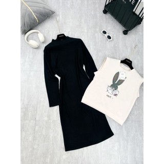 Sét váy suông kèm gile thỏ TH29