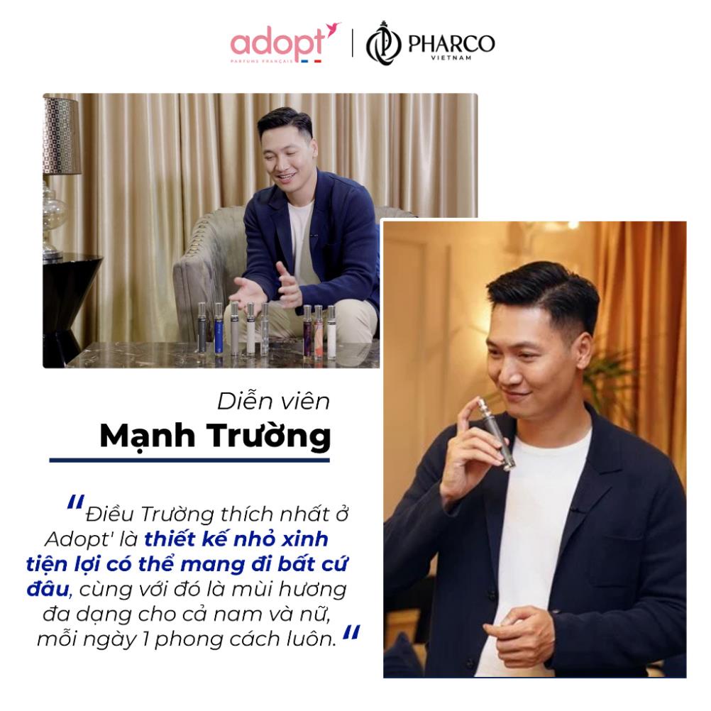 Nước hoa nữ 𝐀𝐝𝐨𝐩𝐭' BST ViBrant tinh dầu thơm chính hãng Pháp thơ mộng dịu dàng dung tích 30ml