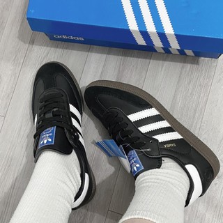 Giày Thể Thao Sneaker Adida.as Samba Og Vegan Core Black Classic Samba Đen Đế Nâu