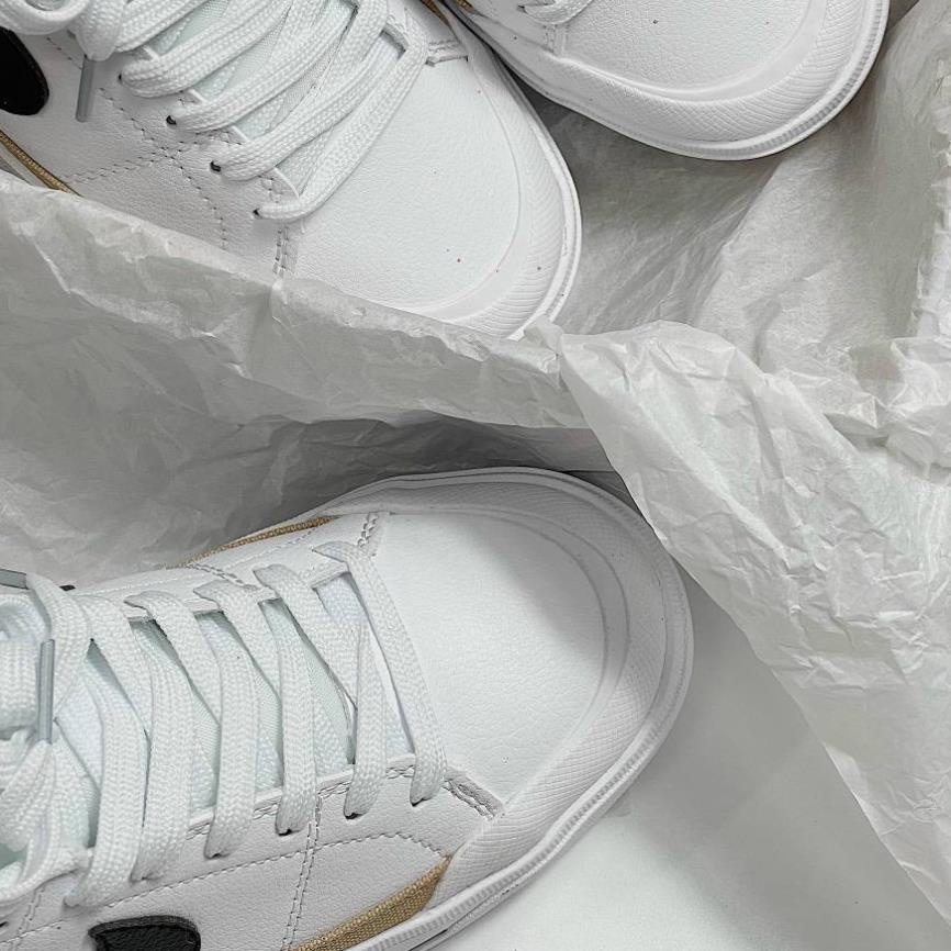 Giày Thể Thao Ni.ke Trắng Tăng Chiều Cao Viền Vàng Giày Court Legacy Lift Black White