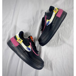 Giày thể thao Nike Air Force 1 Shadow Cosmic Fuchsia Removable Patches Black Pink full box+bill