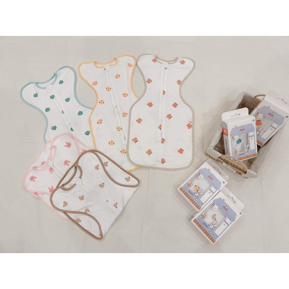 Nhộng chũn cho bé sơ sinh ngủ ngon, giảm giật mình, vải cotton mềm mại co giãn 4 chiều nhiều họa tiết-Khoaibaby