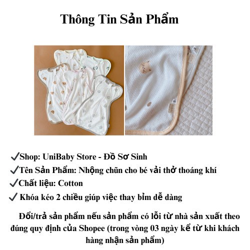 Nhộng chũn cho bé sơ sinh ngủ ngon, giảm giật mình, vải cotton mềm mại co giãn 4 chiều nhiều họa tiết-Khoaibaby