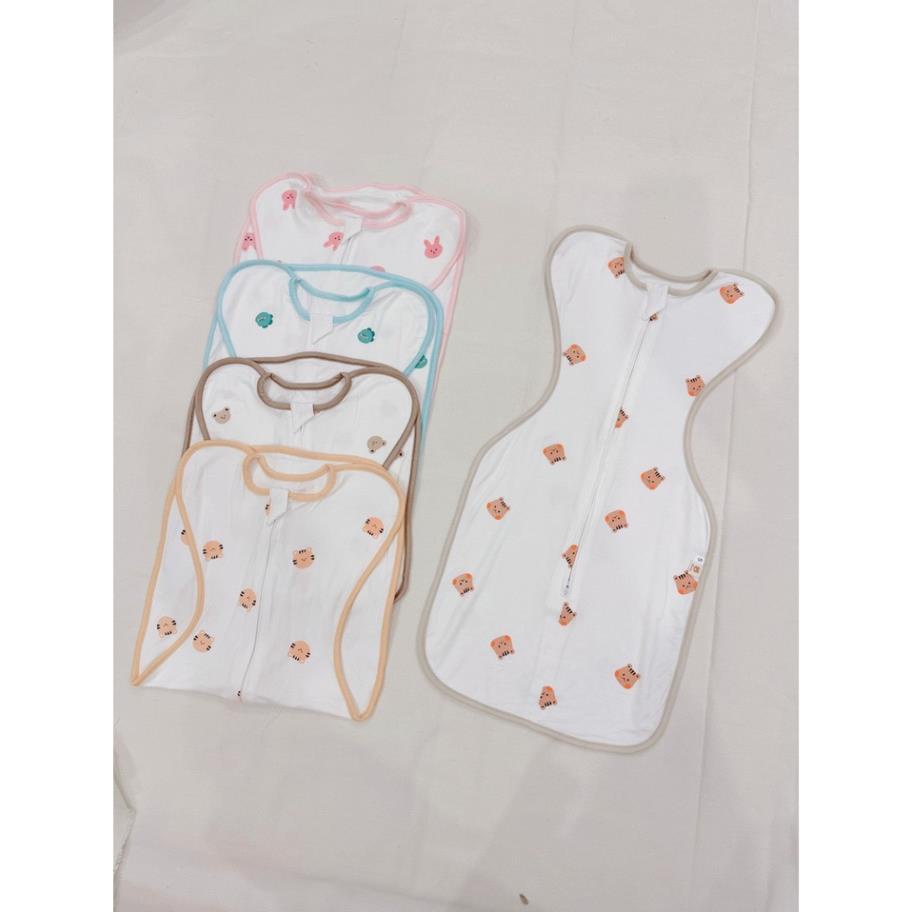 Nhộng chũn cho bé sơ sinh ngủ ngon, giảm giật mình, vải cotton mềm mại co giãn 4 chiều nhiều họa tiết-Khoaibaby